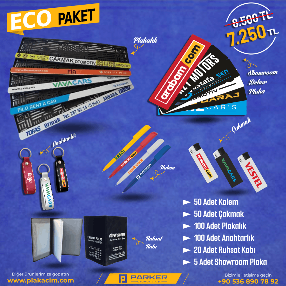 Toptan plakalık kampanya promosyon