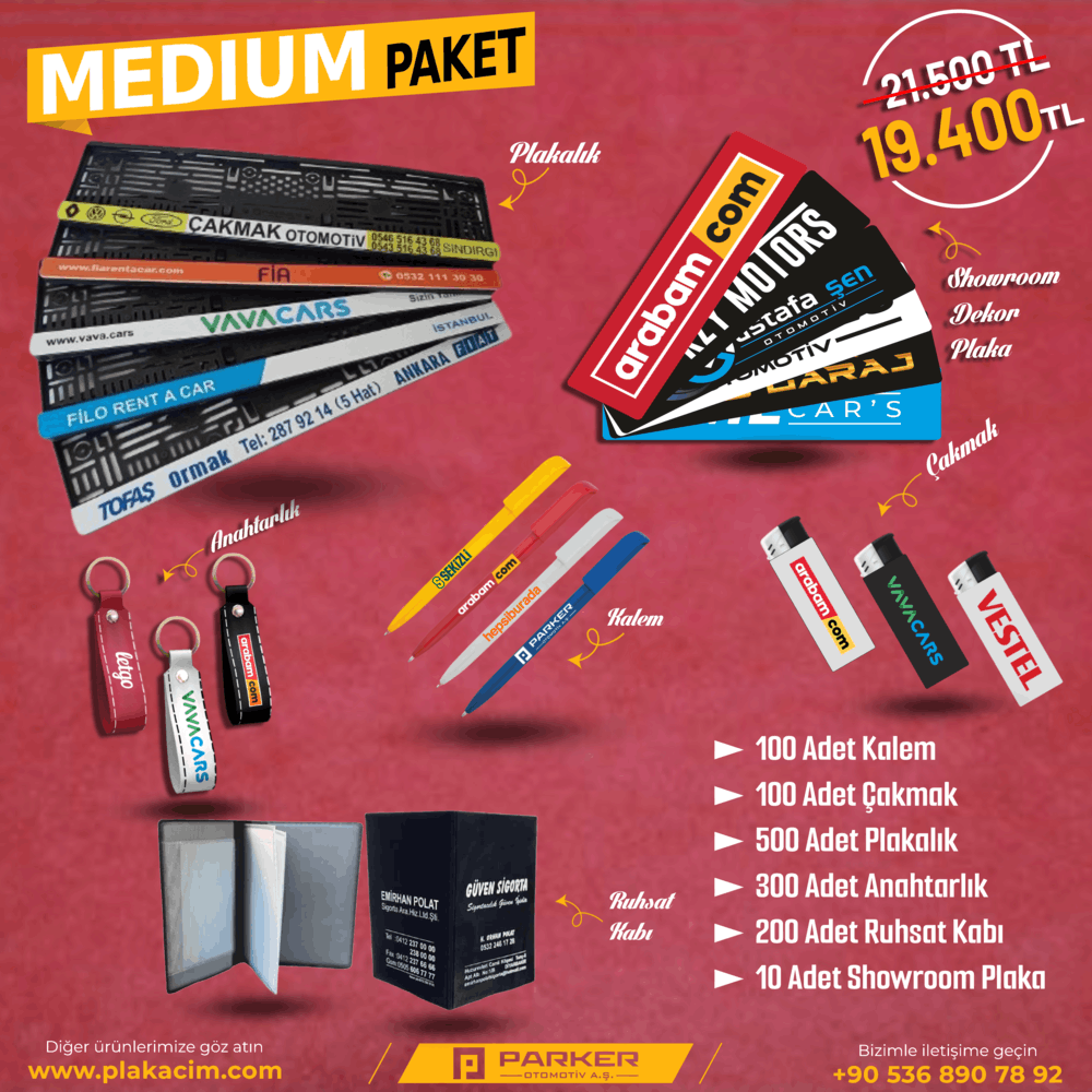 Toptan plakalık kampanya promosyon