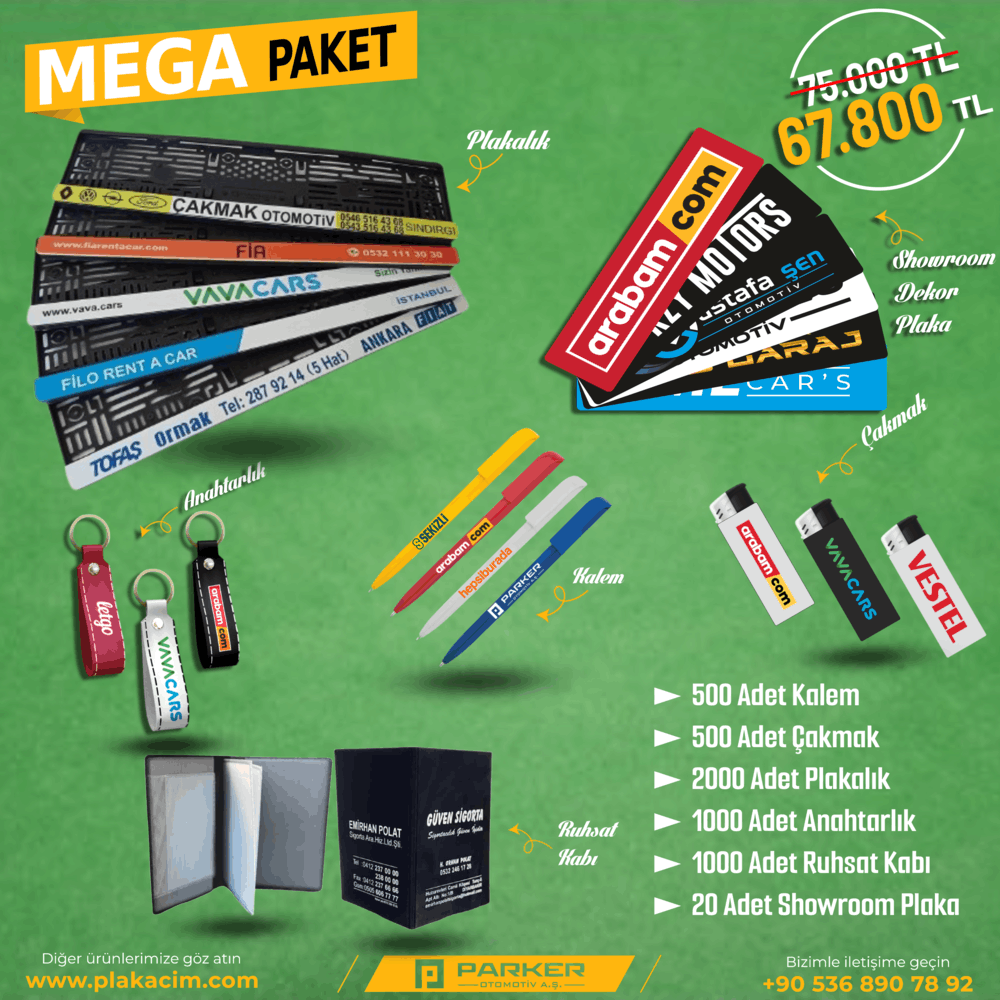 Toptan plakalık kampanya promosyon