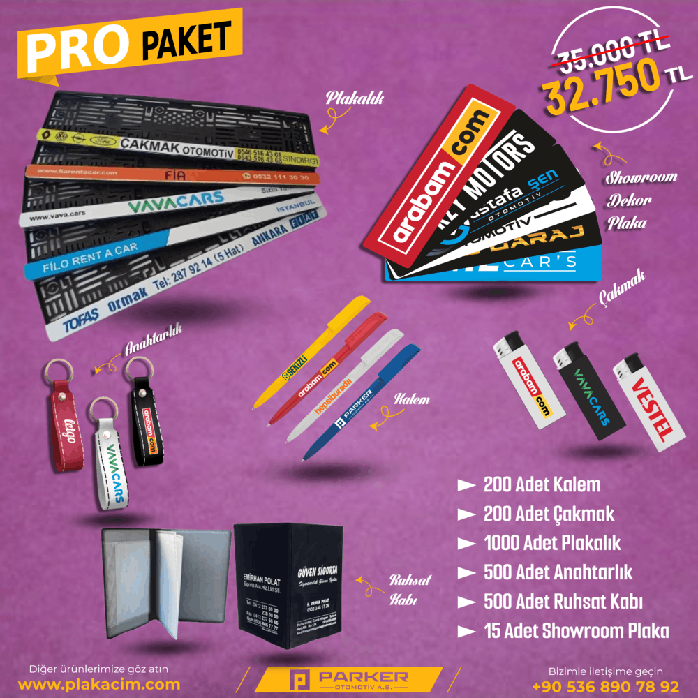 Toptan plakalık kampanya promosyon