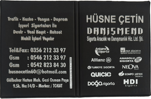 deri ruhsat kabi goresli baskılı parker