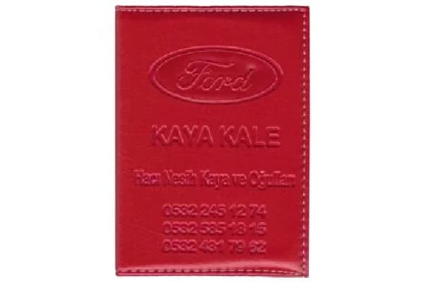 dikisli ruhsat kabi goresli baskılı parker otomotiv