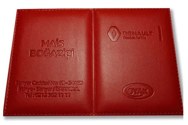 dikisli ruhsat kabi goresli baskılı parker otomotiv