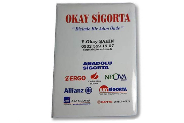ofset ruhsat kabi goresli baskılı parker otomotiv