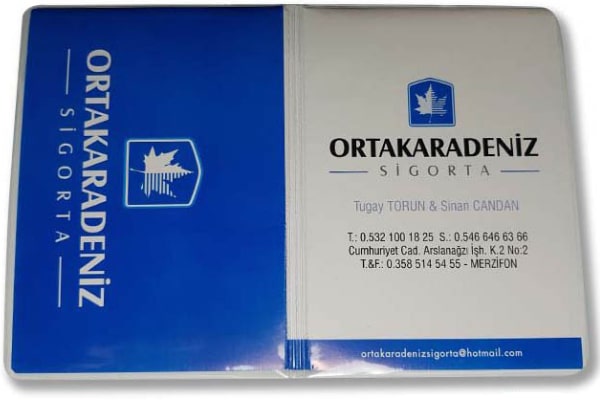 ofset ruhsat kabi goresli baskılı parker otomotiv